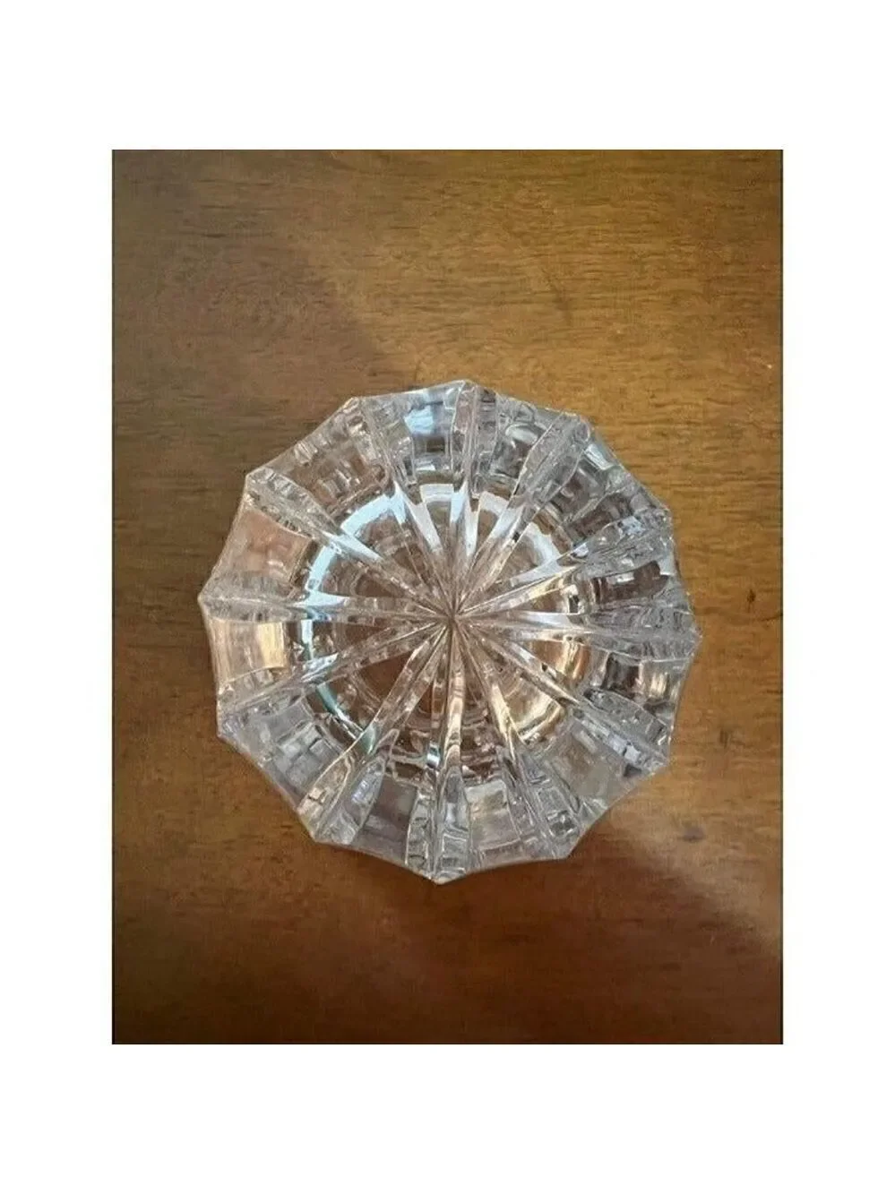 Crystal Chardonay Cut Crystal Vase 7 Inch